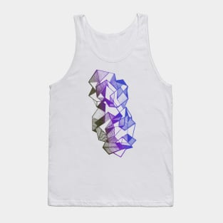 Geometric triangles art abstract Tank Top